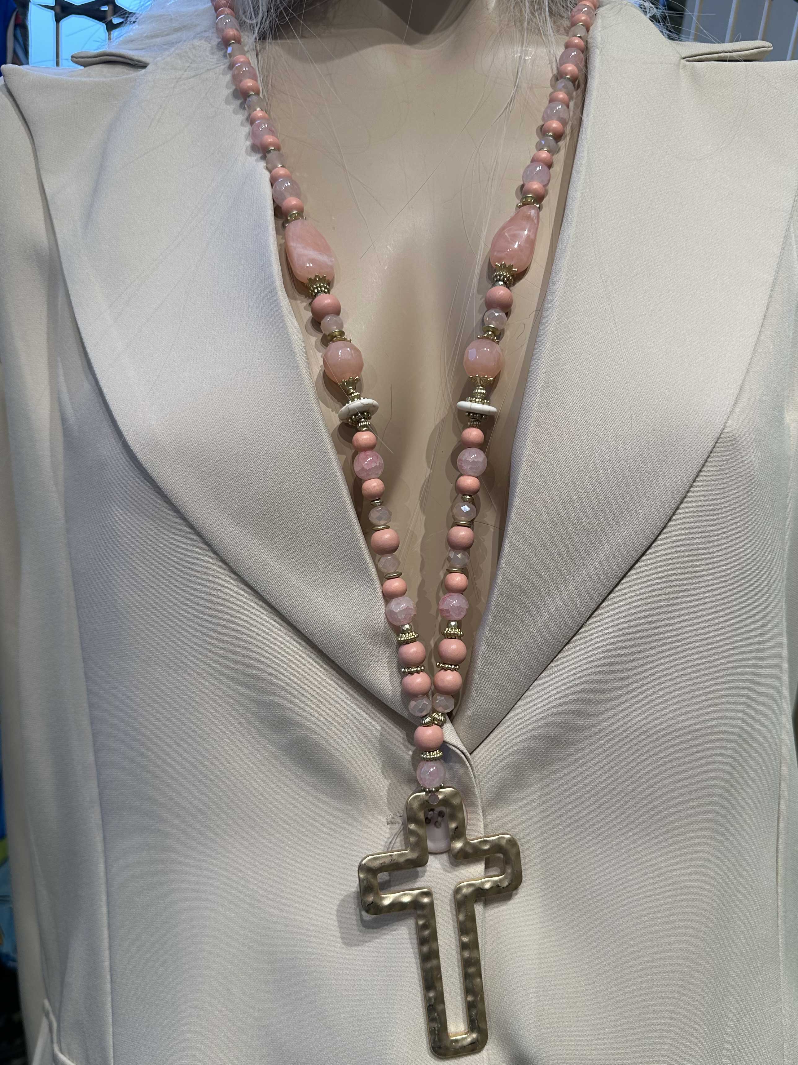 Chioma - Perlekæde med kors